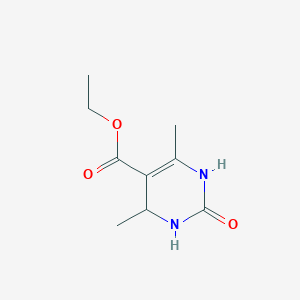 molecular formula C9H14N2O3 B103634 4,6-Dimethyl-2-oxo-1,2,3,4-tetrahydro-pyrimidine-5-carboxylic acid ethyl ester CAS No. 17994-56-8