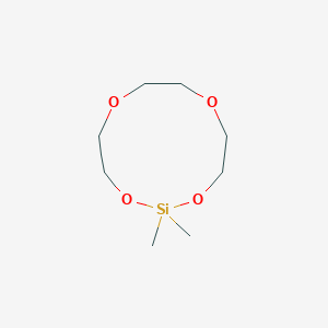 molecular formula C8H18O4Si B103635 1,1-DIMETHYLSILA-11-CROWN-4 CAS No. 18339-94-1