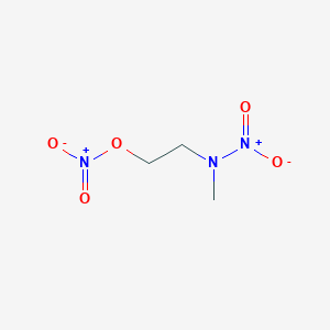 molecular formula C3H7N3O5 B103637 2-(甲基硝氨基)乙基硝酸酯 CAS No. 17096-47-8