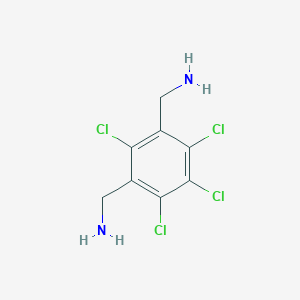 molecular formula C8H8Cl4N2 B103638 m-Xylene-alpha,alpha'-diamine, 2,4,5,6-tetrachloro- CAS No. 16969-06-5