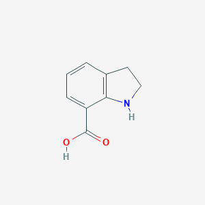 molecular formula C9H9NO2 B103639 2,3-Dihydro-1h-indole-7-carboxylic acid CAS No. 15861-40-2