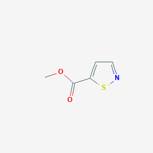 molecular formula C5H5NO2S B103640 Isothiazole-5-carboxylic acid methyl ester CAS No. 15901-66-3