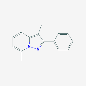 molecular formula C15H14N2 B103645 3,7-Dimethyl-2-phenylpyrazolo[1,5-a]pyridine CAS No. 17408-36-5