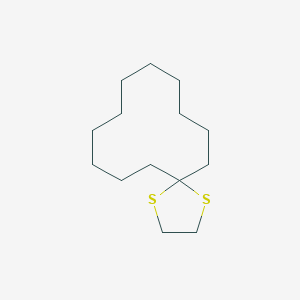 molecular formula C14H26S2 B103652 1,4-Dithiaspiro[4.11]hexadecane CAS No. 16775-67-0