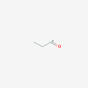 molecular formula C3H5O B103655 1-Oxopropyl CAS No. 15843-24-0