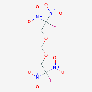 molecular formula C5H6F2N4O10 B103658 Bis-(2-fluoro-2,2-dinitroethoxy)methane CAS No. 17003-79-1
