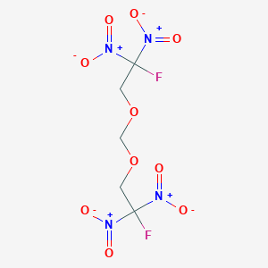 molecular formula C5H6F2N4O10 B103658 Bis(2-fluoro-2,2-dinitroethoxy)methane CAS No. 17003-79-1