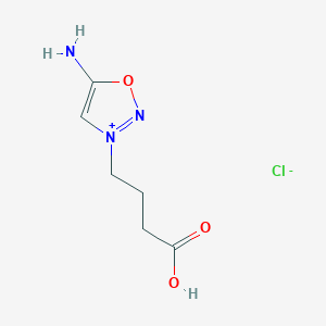 molecular formula C6H10ClN3O3 B010366 3-(3-Carboxypropyl) sydnone imine monohydrochloride CAS No. 19951-51-0
