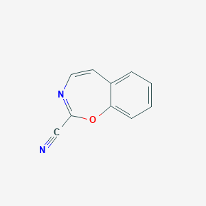 molecular formula C10H6N2O B103660 1,3-Benzoxazepine-2-carbonitrile CAS No. 16393-03-6