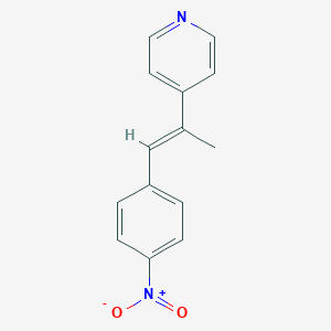 4-[(E)-1-methyl-2-(4-nitrophenyl)ethenyl]pyridine