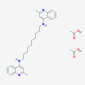 1,10-Decanediamine, N,N'-bis(2-methyl-4-quinolinyl)-, diacetate