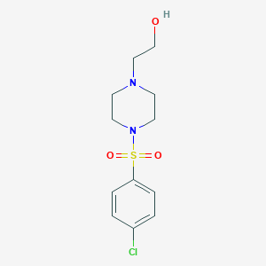 molecular formula C12H17ClN2O3S B103674 2-(4-((4-Chlorophenyl)sulfonyl)piperazin-1-yl)ethanol CAS No. 16017-65-5