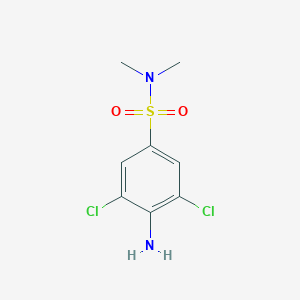 molecular formula C8H10Cl2N2O2S B103679 Benzenesulfonamide, 4-amino-3,5-dichloro-N,N-dimethyl- CAS No. 17418-80-3