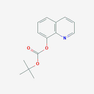 molecular formula C14H15NO3 B103699 tert-Butyl 8-quinolyl carbonate CAS No. 18595-55-6
