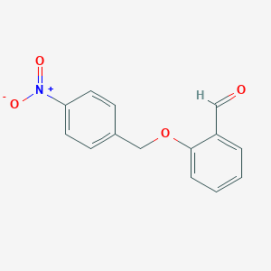molecular formula C14H11NO4 B103701 2-[(4-Nitrobenzyl)oxy]benzaldehyde CAS No. 17490-72-1