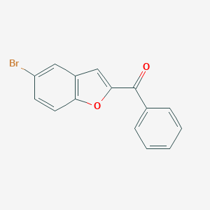 molecular formula C15H9BrO2 B103703 (5-溴-1-苯并呋喃-2-基)(苯基)甲酮 CAS No. 15482-69-6