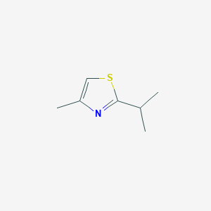 molecular formula C7H11NS B103707 2-Isopropyl-4-methylthiazole CAS No. 15679-13-7