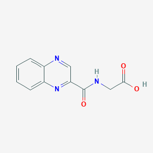 molecular formula C11H9N3O3 B103715 Glycine, N-(2-quinoxaloyl)- CAS No. 5569-99-3