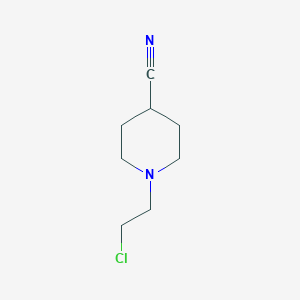 molecular formula C8H13ClN2 B103728 1-(2-Chloroethyl)piperidine-4-carbonitrile CAS No. 108890-51-3