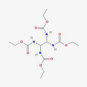 molecular formula C14H26N4O8 B103730 Carbamic acid, 1,2-ethanediylidenetetrakis-, tetraethyl ester CAS No. 17350-57-1