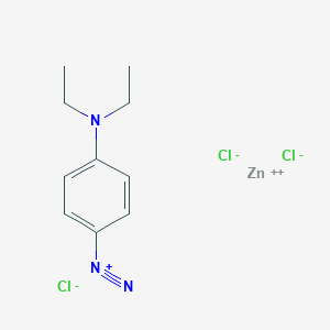 molecular formula C10H14Cl3N3Zn B103731 p-Diazo-n,n-diethylaniline ZINC chloride CAS No. 17409-47-1