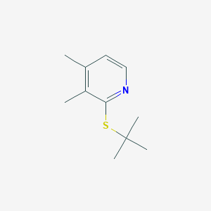 molecular formula C11H17NS B103735 2-Tert-butylsulfanyl-3,4-dimethylpyridine CAS No. 18794-50-8