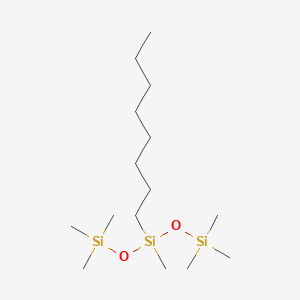 molecular formula C15H38O2Si3 B103744 1,1,1,3,5,5,5-Heptamethyl-3-octyltrisiloxane CAS No. 17955-88-3