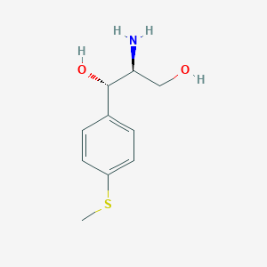 molecular formula C10H15NO2S B103760 (1S,2S)-(+)-2-Amino-1-[4-(methylthio)phenyl]-1,3-propanediol CAS No. 16854-32-3