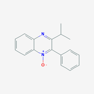 molecular formula C17H16N2O B103777 1-Oxido-2-phenyl-3-propan-2-ylquinoxalin-1-ium CAS No. 16007-79-7