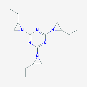 molecular formula C15H24N6 B103787 2,4,6-Tris(2-ethylaziridin-1-yl)-1,3,5-triazine CAS No. 18924-91-9