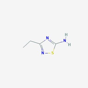 molecular formula C4H7N3S B103789 5-Amino-3-ethyl-1,2,4-thiadiazole CAS No. 17467-41-3