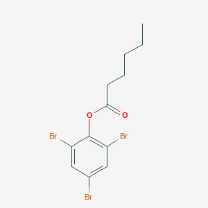 molecular formula C12H13Br3O2 B103796 2,4,6-三溴苯基己酸酯 CAS No. 16732-09-5