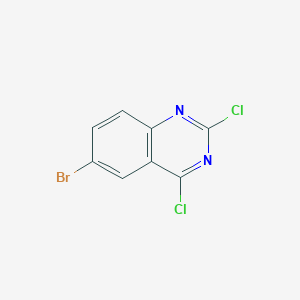 molecular formula C8H3BrCl2N2 B010380 6-Bromo-2,4-dichloroquinazoline CAS No. 102393-82-8