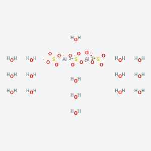 molecular formula 2Al.3O4S.16H2O B103801 Aluminium sulfate hexadecahydrate CAS No. 16828-11-8