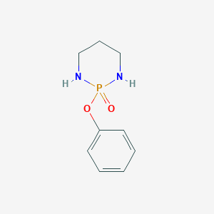 molecular formula C9H13N2O2P B103811 1,3,2-Diazaphosphorinane, 2-oxide, 2-phenoxy- CAS No. 16456-52-3