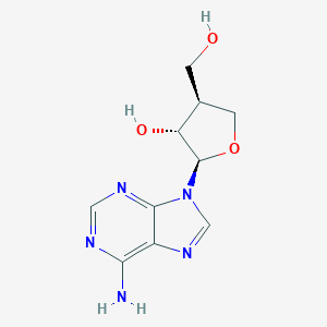 molecular formula C10H13N5O3 B103814 (2R,3R,4S)-2-(6-aminopurin-9-yl)-4-(hydroxymethyl)oxolan-3-ol CAS No. 19200-56-7