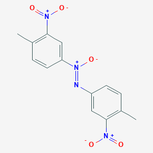 molecular formula C14H12N4O5 B103815 Bis(4-methyl-3-nitrophenyl)diazene 1-oxide CAS No. 5679-89-0