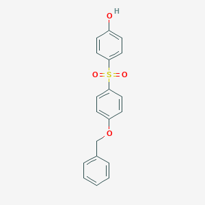 molecular formula C19H16O4S B103831 4-((4-(Benzyloxy)phenyl)sulfonyl)phenol CAS No. 63134-33-8
