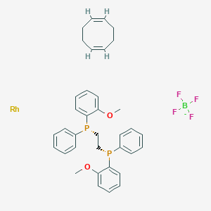 (1Z,5Z)-cycloocta-1,5-diene;(R)-(2-methoxyphenyl)-[2-[(2-methoxyphenyl)-phenylphosphanyl]ethyl]-phenylphosphane;rhodium;tetrafluoroborate