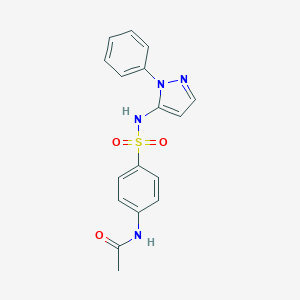 molecular formula C17H16N4O3S B103842 N4-Acetylsulfaphenazole CAS No. 855-91-4