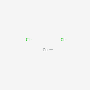 molecular formula Cl2Cu<br>CuCl2 B103844 Copper;dichloride CAS No. 7447-39-4