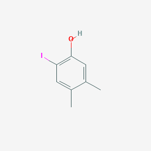 molecular formula C8H9IO B010385 2-Iodo-4,5-dimethylphenol CAS No. 106362-66-7