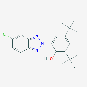 molecular formula C20H24ClN3O B103850 2,4-二叔丁基-6-(5-氯-2H-苯并三唑-2-基)苯酚 CAS No. 3864-99-1