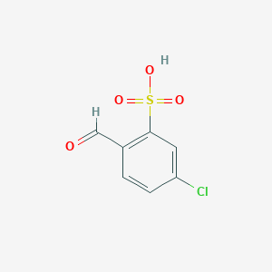 molecular formula C7H5ClO4S B010386 5-chloro-2-formylbenzenesulfonic acid CAS No. 88-33-5