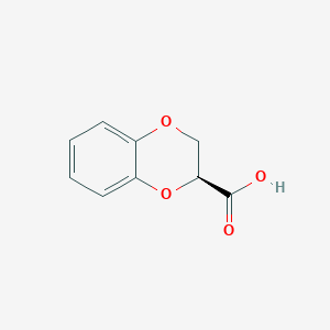 molecular formula C9H8O4 B103861 (S)-1,4-Benzodioxane-2-carboxylic acid CAS No. 70918-54-6