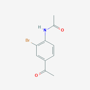 molecular formula C10H10BrNO2 B010387 4-Acetamido-3-bromoacetophenone CAS No. 101209-08-9