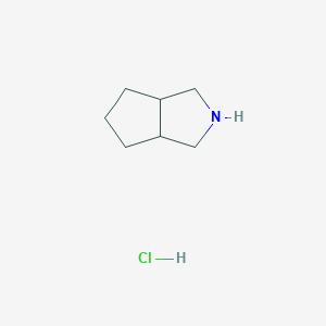 molecular formula C7H14ClN B103870 3-Azabicyclo[3.3.0]octane hydrochloride CAS No. 112626-50-3