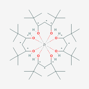 molecular formula C44H76O8Zr B103895 2,2,6,6-四甲基庚烷-3,5-二酮；锆 CAS No. 18865-74-2