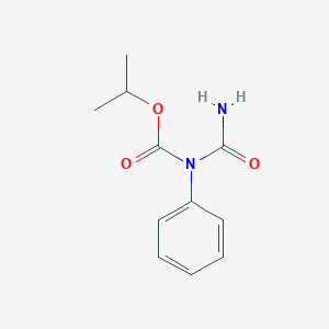 molecular formula C11H14N2O3 B010390 (Aminocarbonyl)phenylcarbamic acid 1-methylethyl ester CAS No. 106372-19-4