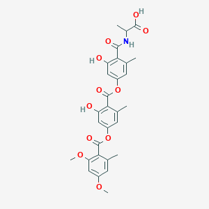 molecular formula C₂₉H₂₉NO₁₁ B103911 酰胺肽 A CAS No. 169181-28-6